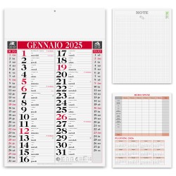 ART. 200 Calendario olandese trittico F.to cm 28,5x47