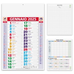 ART. 200 Calendario olandese trittico F.to cm 28,5x47